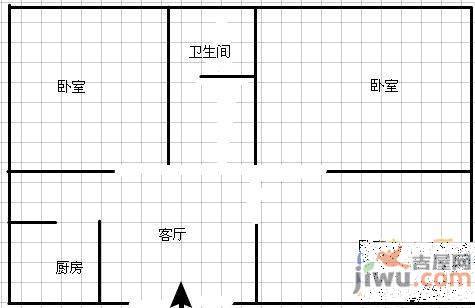 京山学校宿舍3室2厅2卫户型图