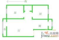 洪都四区2室1厅1卫56㎡户型图