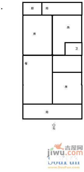 洪都二区3室2厅2卫141㎡户型图