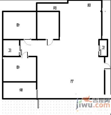 新世纪小区4室2厅2卫184㎡户型图