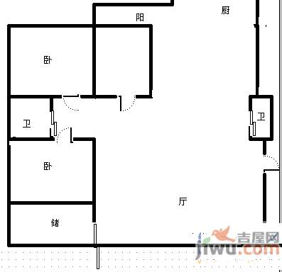 新世纪小区4室2厅2卫184㎡户型图