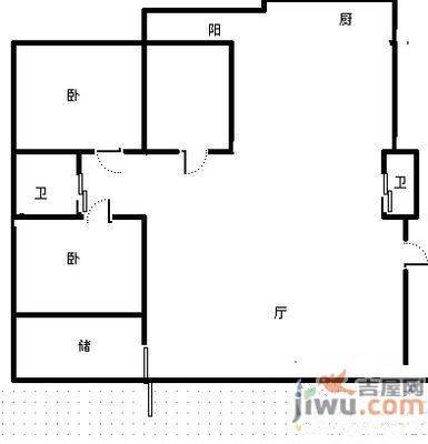 新世纪小区4室2厅2卫184㎡户型图