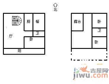 御锦城2室2厅1卫117㎡户型图