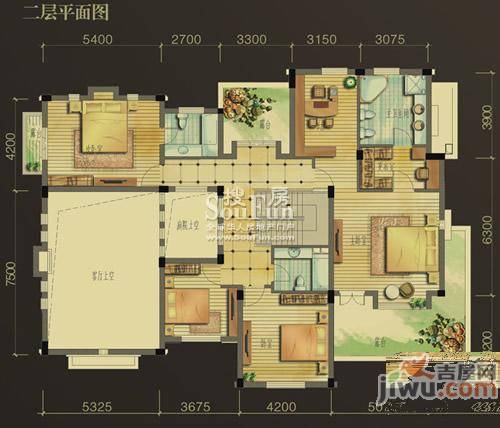 绿地兰宫别墅普通住宅178.9㎡户型图