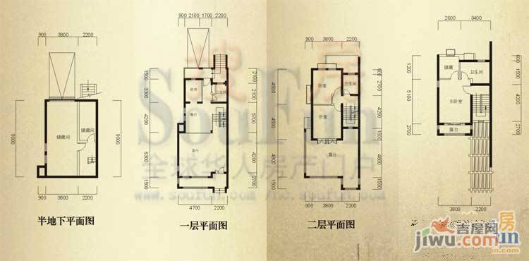 绿地兰宫别墅普通住宅249.4㎡户型图