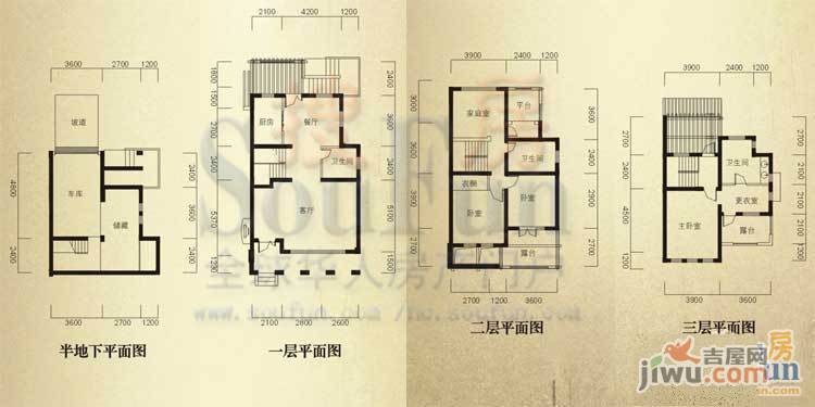 绿地兰宫别墅普通住宅249.4㎡户型图