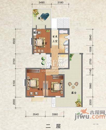 绿地兰宫别墅普通住宅249.4㎡户型图