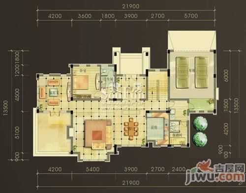 绿地兰宫别墅普通住宅171.6㎡户型图