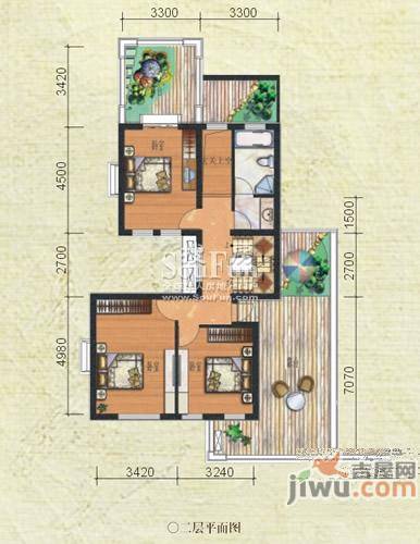 绿地兰宫别墅普通住宅171.6㎡户型图