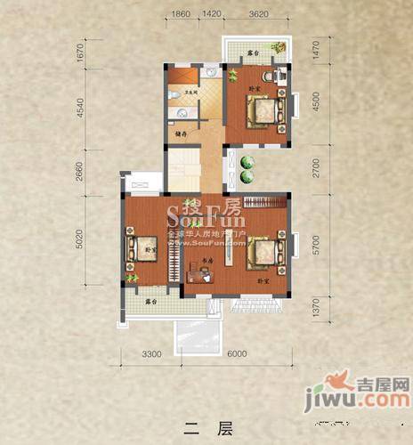 绿地兰宫别墅普通住宅249.4㎡户型图