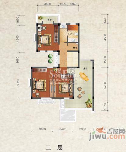 绿地兰宫别墅普通住宅249.4㎡户型图