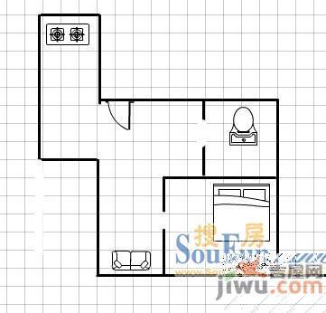 洪都五区3室2厅1卫户型图