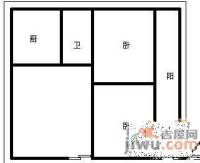 京山2室1厅1卫72㎡户型图