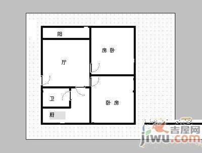 贤士花园2室2厅1卫70㎡户型图