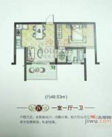 上海故事1室1厅1卫48.5㎡户型图