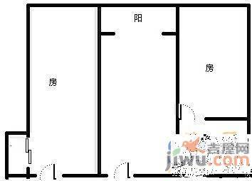 南方大厦1室1厅1卫41㎡户型图