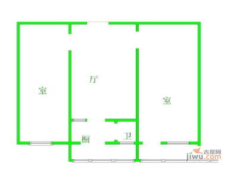 新竹小区3室2厅1卫户型图