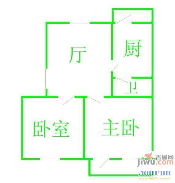 太华山庄3室2厅1卫139㎡户型图