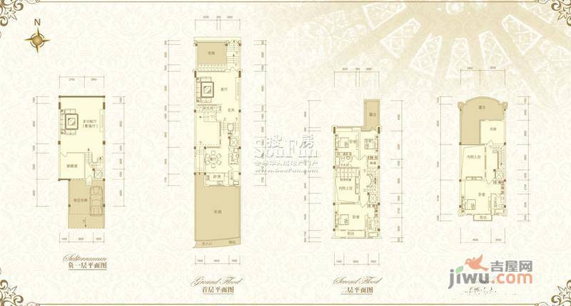 绿湖豪城别墅6室4厅0卫户型图