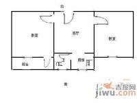 湖东花园2室2厅1卫75㎡户型图