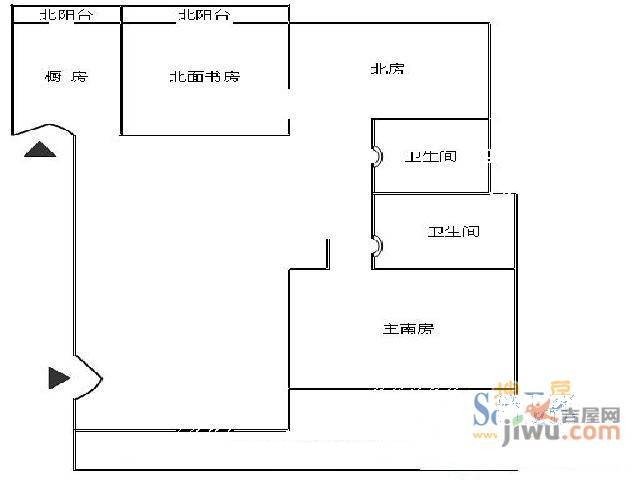 翰林苑3室2厅1卫户型图