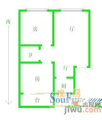 翰林苑3室2厅1卫户型图