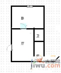 南京东路南大北区2室1厅1卫64㎡户型图