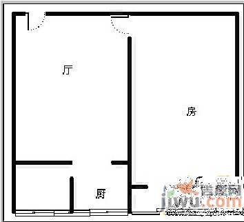 福州路青山湖宾馆1室1厅1卫户型图