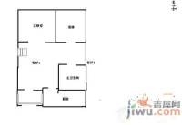 抚生嘉园2室1厅1卫59㎡户型图