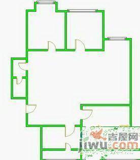 大士院三区3室1厅1卫58㎡户型图