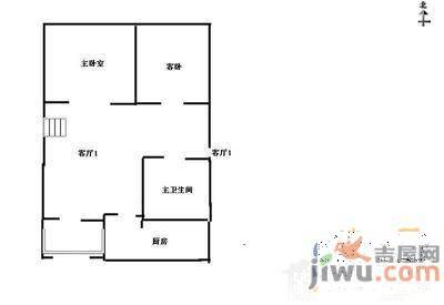 大顺巷2室1厅1卫73㎡户型图