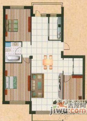 滨江小区3室1厅1卫户型图