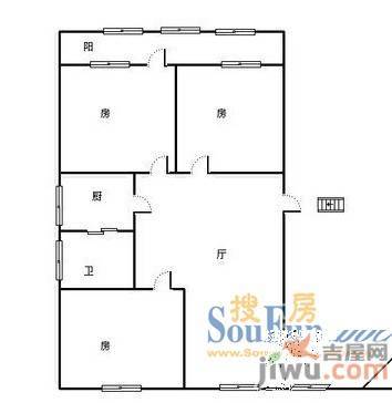 肖家巷3室2厅2卫户型图