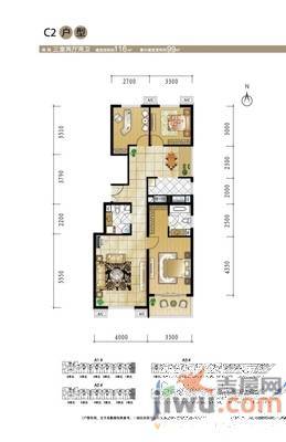 银田大厦3室2厅1卫144㎡户型图