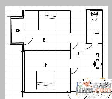 西上渝亭3室2厅2卫120㎡户型图