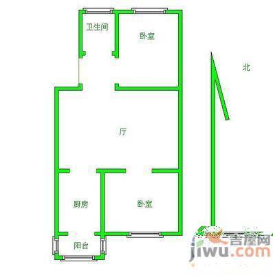 西上渝亭3室2厅2卫120㎡户型图