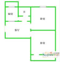 抚西小区2室1厅1卫户型图