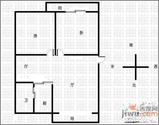 平安家园3室1厅1卫户型图