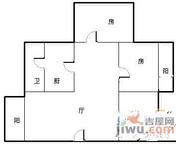 平安家园3室1厅1卫户型图