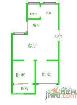 南京东路安全厅宿舍3室2厅1卫114㎡户型图