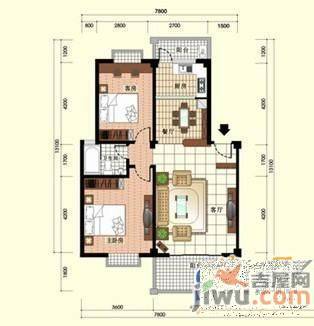 柏林爱乐3室2厅1卫134㎡户型图