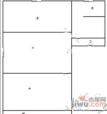 三眼井2室2厅1卫66㎡户型图