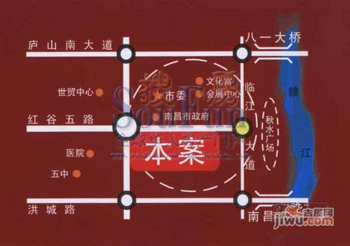 滨江豪园位置交通图2