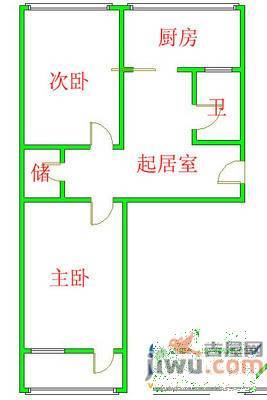 二七南路3室2厅1卫户型图