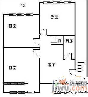 怡鑫花园2室2厅1卫94㎡户型图