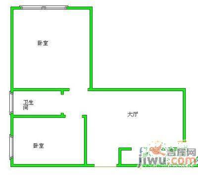 洪都中大道256号2室2厅1卫81㎡户型图