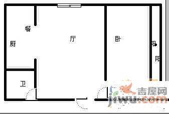 精密巷2室1厅1卫53㎡户型图