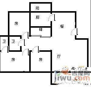 阳光小筑4室2厅2卫154㎡户型图