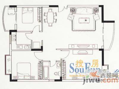 金辉家园4室2厅2卫户型图