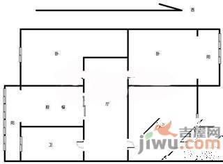 桃花源居3室2厅1卫户型图